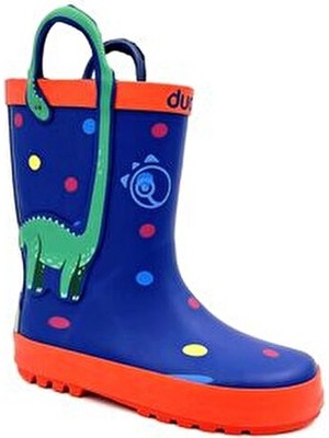 Dudino Loly (Dıno) Çocuk Yağmur Çizme Lacivert Termo Plastik Malzeme Düz Topuklu Kullanım