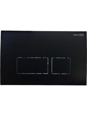 Nkp Gömme Rezarvuar Basma Butonkapak Siyah (Itme  Çubuğu Çerçeve Vidası Dahil)