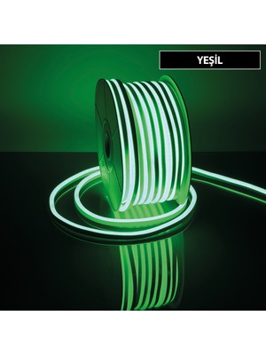 JUPITER Neon LED Hortum / Ac 220V / Yeşil Dim 9W-300LM/MT / 10MM x 15MM /  Jupıter