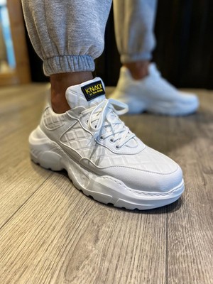 Bilfold Yüksek Taban Günlük Ayakkabı N Kapitone Beyaz