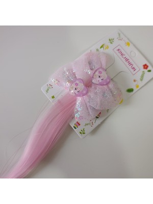 Masal Gurumi Frozen Karlar Kraliçesi Elsa Karakterli Sentetik Saç Uçlu Kız Çocuk Tokası