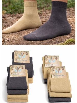 Single Sword Yazlık Çorap – Askeri Bot Çorabı (6 Çift)