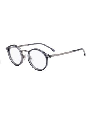 Hugo Boss 1056 48 Kb7 Tıtanıum Acetat Gri  Unısex Yuvarlak Gözlük