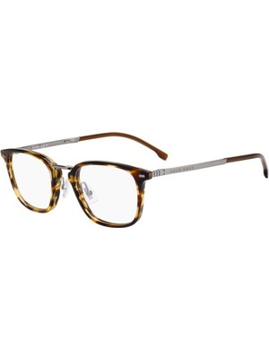 Hugo Boss 1057 49 Ex4 Tıtanıum Havana Kahverengi  Unısex Dikdörtgen Gözlük