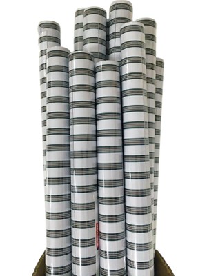 Bigpoint Yapışkanlı Folyo 2m Çizgili Desen NO:108 x 12 Rulo