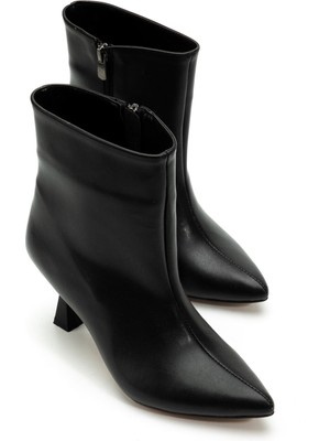 Zerenyus ZRİN-4701 Premium Siyah Kare Topuk Günlük Kadın Bot