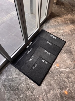 Dekoset 90 x 150 Cm Gri Paspas (Kapı Önü Nem Alıcı Paspas)