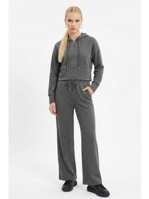 Rays 3097A Kapüşonlu Hırka Pantolon Takım Antrasit