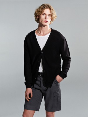 Lc Waikiki Yeni Sezon Standart Kalıp V Yaka Erkek Triko Hırka