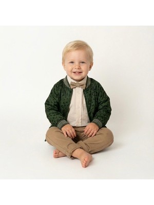 Butik Erkek Bebek Yağmurluklu 3'lü Takım Alt - Üst Takım %100 Pamuklu Özel Koleksiyon