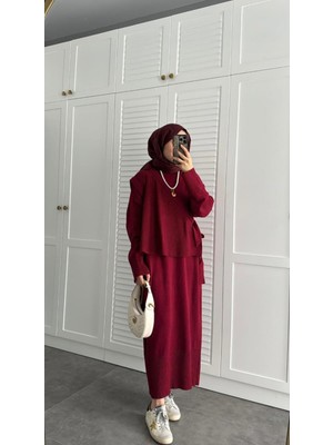 Bağlama Detaylı Ikili Triko Takım