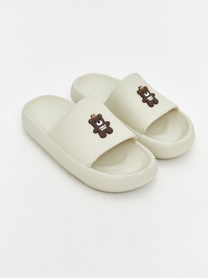 Lc Waikiki Yeni Sezon Ayı Teddy Baskılı Kadın Terlik