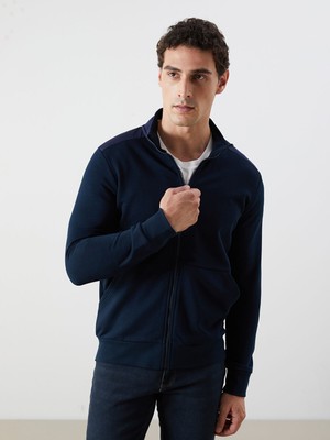 Lc Waikiki Yeni Sezon Dik Yaka Uzun Kollu Erkek Fermuarlı Sweatshirt