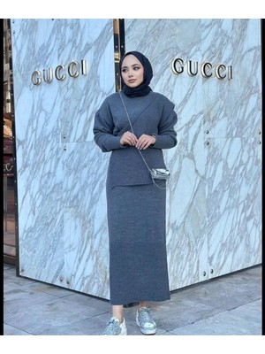 Bağlama Detaylı Ikili Triko Takım