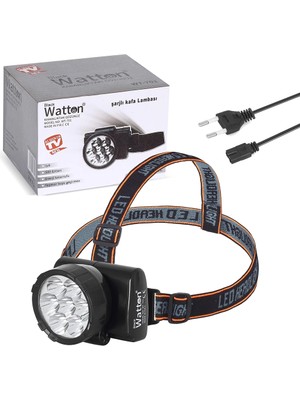 Belle Fusion 7 Ledli Şarjlı Baret Kafa Lambası  WT-701