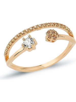 Oroline Kuyumculuk 8 Ayar Altın Aşkın Iki Yüzü Yüzük