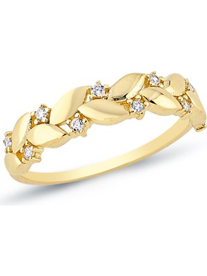 Oroline Kuyumculuk 14 Ayar Trend Altın Kadın Yüzük