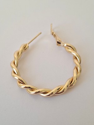 Loren Design Loren Desıgn Xuping Gold Renk Halka Küpe – Günlük ve Şık Tasarım