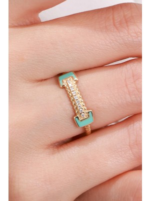 Oroline Kuyumculuk 8 Ayar Mineli Altın Kadın Eklem Yüzük