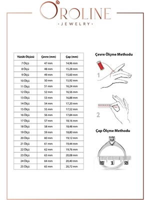 Oroline Kuyumculuk 14 Ayar Mineli Taşlı Altın Kadın Eklem Yüzük