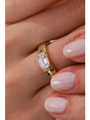 Oroline Kuyumculuk 14 Ayar Trend Altın Yüzük