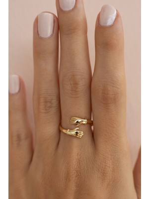 Oroline Kuyumculuk 14 Ayar Sarılan Model Kadın Altın Yüzük