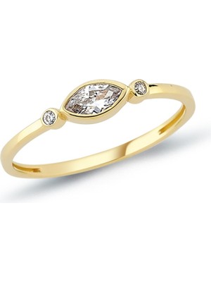 Oroline Kuyumculuk 8 Ayar Minimal Kadın Altın Yüzük