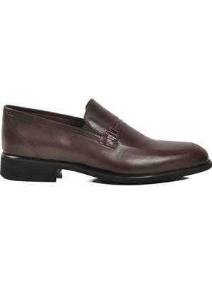 Ayakmod Kahve Hakiki Deri Erkek Klasik Ayakkabı 02471-26K M