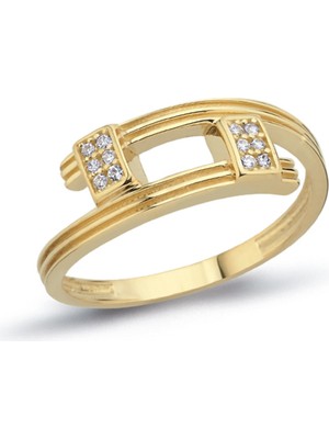 Oroline Kuyumculuk 8 Ayar Modern Kadın Altın Yüzük