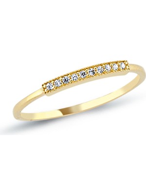 Oroline Kuyumculuk 14 Ayar Minimal Hafif Kadın Eklem Yüzük