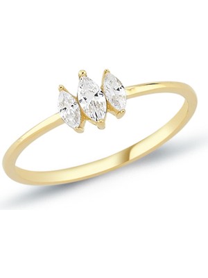 Oroline Kuyumculuk 14 Ayar Günlük Altın Kadın Eklem Yüzük