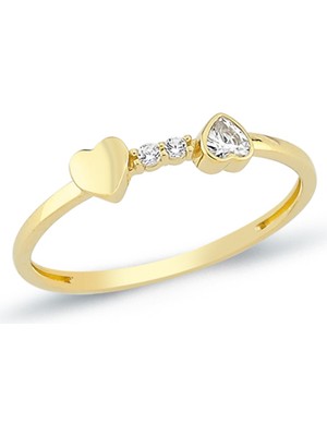 Oroline Kuyumculuk 14 Ayar Kadın Şık Altın Yzük