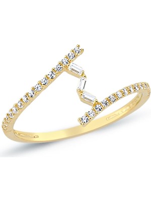 Oroline Kuyumculuk 8 Ayar Modern Kadın Altın Eklem Yüzük