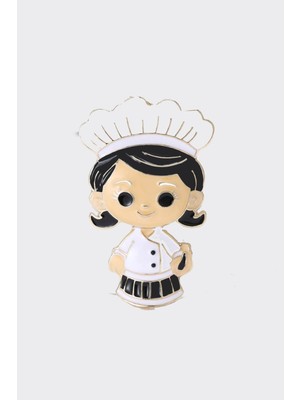 New Obsessions Kadın Şef Aşçı Broş Yaka Iğnesi