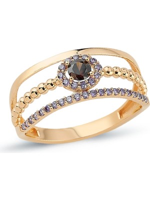 Oroline Kuyumculuk 14 Ayar Altın Üç Kat Zarafet Yüzük