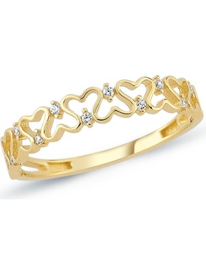 Oroline Kuyumculuk 8 Ayar Antik Desenli Kadın Altın Yüzük