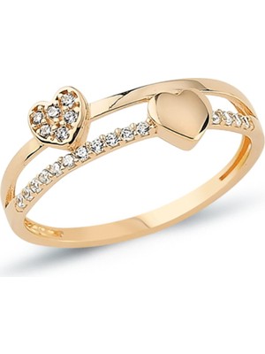 Oroline Kuyumculuk 14 Ayar Altın Aşkın Işıltısı Yüzük