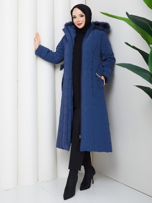 Eslemnur Nova Kumaş Şişme Mont 115CM