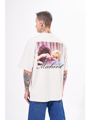 Machinist Erkek Don't Play With Oversize Tişört Uzay Grisi