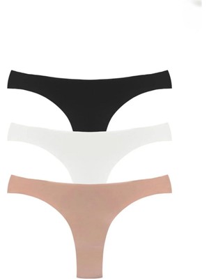 Dominant 3'lü Kadın Lazer Kesim Brezilya Külot-Iz Yapmaz