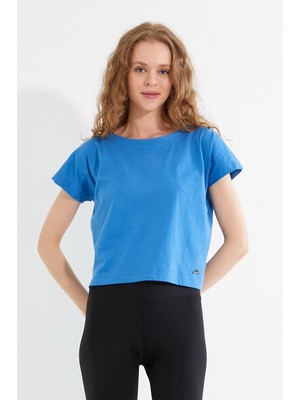 Polo State Kadın T-shirt Mavi