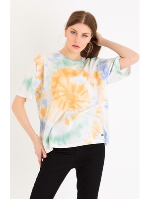 Polo State Kadın Batik Yıkamalı Oversize Yeşil