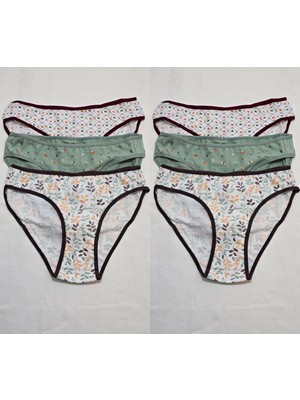 Macal Pink White Underwear Kadın Külot 6'lı Set 2602