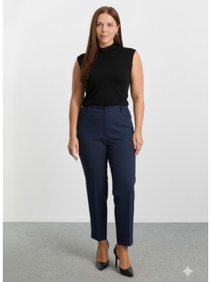 Selen Lacivert Kadın Normal Pantolon 25KSL5503