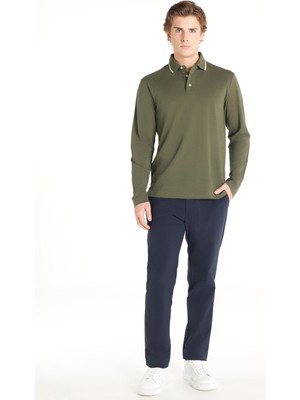 Ted Baker Lacivert Erkek Tapered Fit Pantolon TBMRTR1031