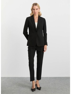 Selen Normal Bel Standart Lacivert Kadın Pantolon 25KSL5452