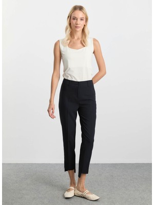 Selen Normal Bel Standart Lacivert Kadın Pantolon 25KSL5463