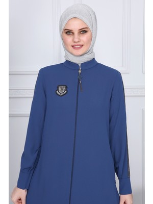 Arma Desenli Kol Seritli Ferace Indigo 2176