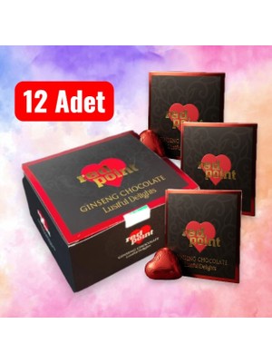 Orjinal 12 Adet Red Point Ginseng Çikolata Kadın ve Erkek Için Enerji Artırıcı ve Istek Uyandırıcı 12X12G Epimedyumlu Lüks Performanse Çikolata
