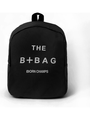 Tonny Black Kadın Siyah Yazı Baskılı Tek Bölmeli Sırt Çantası